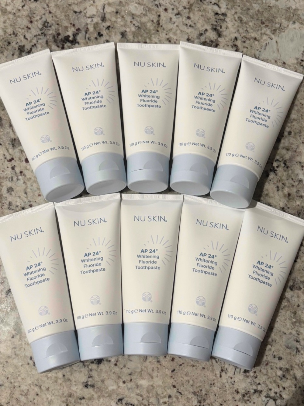 Ten (10) Nu Skin AP 24® Whitening Fluoride Toothpastes. Exp 03/2028